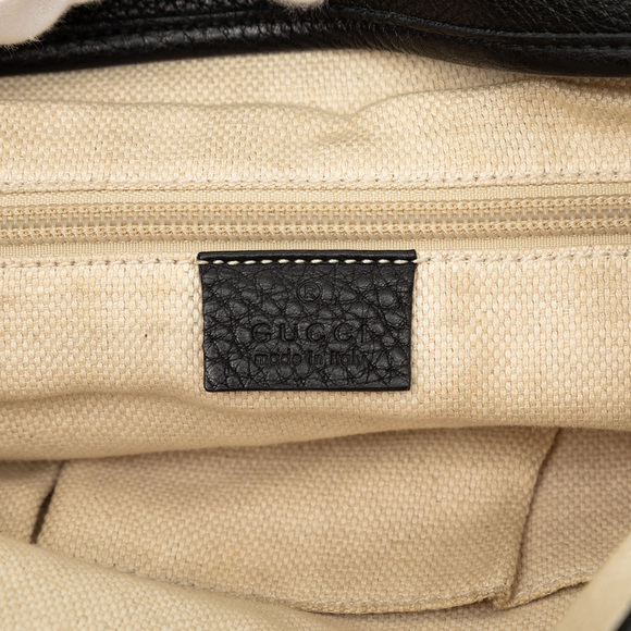 Pre-Loved Gucci Leather Web Messenger Bag - Picture 5 of 7